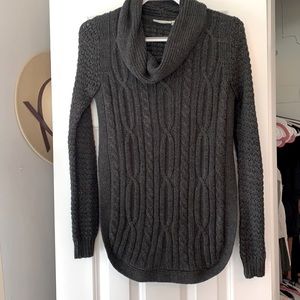 Charcoal grey cowl neck sweater